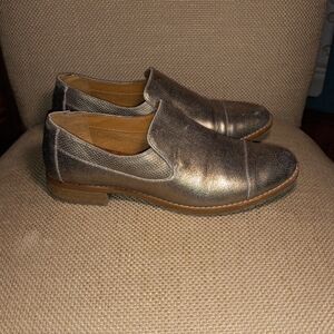 Eurosoft by Sofft Waverly Matalic Gold Slip On Loafers Size 9.5M